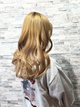 ブリーチ×髪質改善トリートメントAラインロング