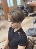 【山本智文】コントラストカラーハンサムショート