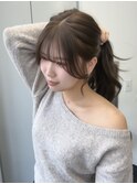 結んで可愛い顔周りカット