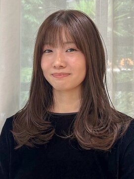 リュミエ ドゥ マッシュ(Lumier de mashu) 【大阪/梅田/中崎町/茶屋町】オリーブブラウン×顔周りレイヤー