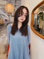 ヒュージ 三軒茶屋(huge)&nbsp;レイヤーカット/くせ毛風パーマ/顔周りレイヤー/20代30代