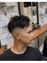ブレイブボーイズ(BRAVE Boyz)&nbsp;オールバックパーマ × スキンフェード