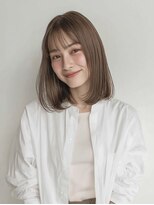 ユニカ オレ(UNIKA ore)&nbsp;ハッシュカットグレージュデザインカラーツートーンカラー北長瀬
