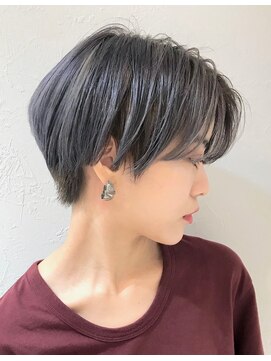 レンク(LENC) Coast.シルバーアッシュ×ショートスタイル×ブリーチ