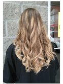 バレイヤージュ/balayage、ブロンド/blonde