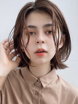 ガーデントウキョウ(GARDEN Tokyo) 【GARDEN 田中麻由】小顔レイヤーセミウェットオリーブカラー