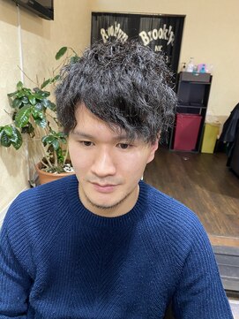 サムブリッジ(SOMEBRIDGE) ☆ ツイストスパイラルパーマ　× メンズ　（SOMEBRIDGE 亀有）