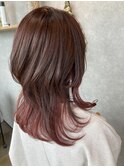 インナーカラー レッド