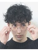 モード系アパレルメンズスタッフに大人気!強めボリュームパーマ