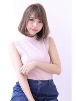 オーロ 緑地公園店(ORO)&nbsp;ことりベージュ毛先パーマ大人かわいい小顔フレンチボブ大人ボブ