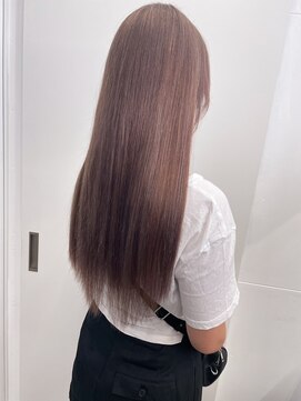 キング 梅田(K!ng) 【梅田】ミルクティーベージュ髪質改善カラー大人ベージュ
