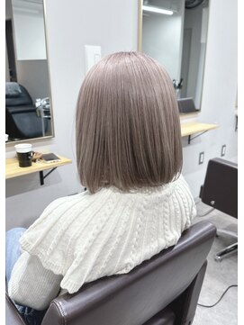 ユウル 横浜(juhl.) ブリーチダブルカラーラテグレージュミルクグレージュハイトーン
