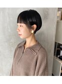 切りっぱなしボブ/美髪/ピンクブラウン[佐賀駅]