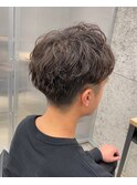 ナチュラル束感!簡単セット!メンズパーマ◎