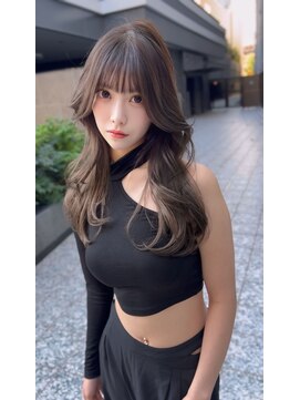 アンジェリカラボ 梅田店(ANGELICA LABO) 女神ロングレイヤー×顔まわり×前髪カット×トレンドヘア♪川又