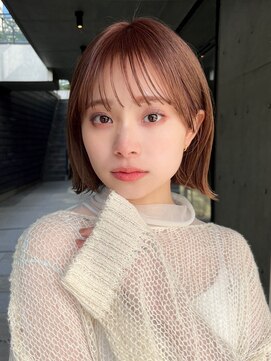 ガーデンヨコハマ(GARDEN YOKOHAMA) 切りっぱなしボブタッセルボブ外ハネ束感前髪シースルーバング