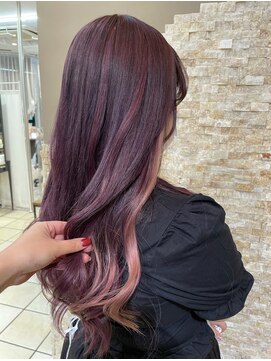 テイス 新宿(TACE) インナーカラー[ネビージュ/黒髪/小顔/新宿]