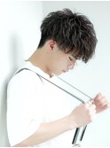 癖毛パーマで魅せる【刈り上げマッシュ】