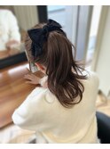 〇チョコレートベージュ 透明感カラー ブリーチなし グレージュ