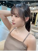 顔まわりが可愛い　後れ毛