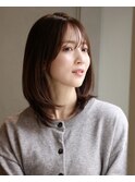 20代30代40代大人可愛い内巻きレイヤーミディアム