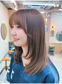 ミディアム/韓国風/レイヤーカット/顔回りカット/柏駅