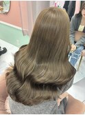 【girland】ブリーチなしオリーブベージュ/韓国風/レイヤー