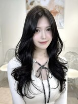 オニキス(ONYX)&nbsp;C07韓国レイヤーくびれ巻き×透明感ブルーブラック