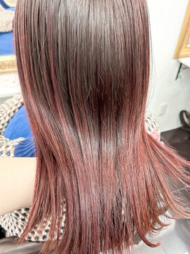 ミシェリー 新宿店(misherry) 飽きない透明感グラデーションカラーオレンジベージュストレート