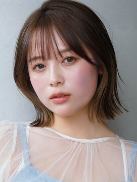 ワン 大船(ONE006) オリーブベージュ/ウェットヘア /レイヤーカット/大船