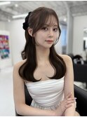 韓国風/レイヤーカット/顔周り/顔まわり/髪質改善/ベージュ