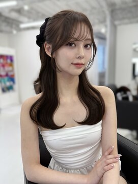 ハピネス 梅田茶屋町店(HAPPINESS) 韓国風/レイヤーカット/顔周り/顔まわり/髪質改善/ベージュ