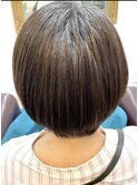ショートボブ×髪質改善矯正