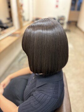 ファム 札幌大通(fam) 切りっぱなし秋ボブ◎極上ヘッドスパ