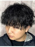 波巻きツイストスパイラルパーマ