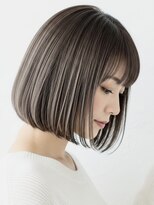 アイニ 河内小阪店(aini)&nbsp;白髪ぼかしカラー白髪ぼかしハイライト大人ショート30、40、50代