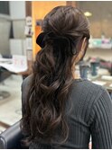 ふわふわハーフアップスタイル♪