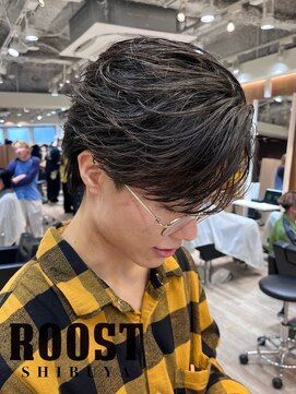 ルースト 渋谷店(ROOST) MEN’S HAIR/曲がる縮毛矯正/フェザーパーマ/渋谷