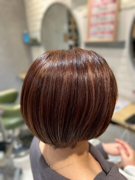 アース モード 新小岩店(EARTH/M) ショコラブラウン×丸みボブ