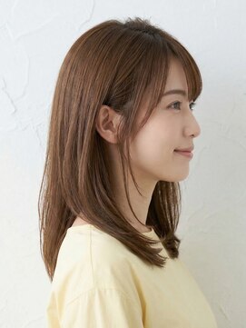 と和×美髪クリニック 巣鴨店 【30代人気】上品ミディアム×シナモンベージュツヤ髪