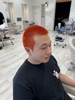 ロンド ラマ 岐阜(Lond bla-ma)&nbsp;ボウズ×オレンジカラー【Lond伊藤メンズ】