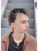 メンズヘアフェイス(Men's hair FACE。)&nbsp;メンズハイトーン/ブリーチデザイン/スパイキーショート