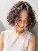 原宿ボブパーマ切りっぱなしボブパーマスパイラルパーマ20代30代