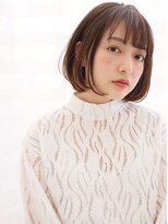 ネオリーブアイム 横浜西口店(Neolive aim)&nbsp;柔らかブラウンのナチュラル小顔ボブ