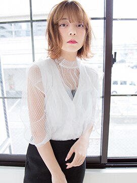 アンジュ ヘアー(Ange hair) アンジュヘア　大人かわいい外ハネボブ