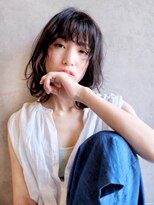 エンクス(enx)&nbsp;黒髪 × くびれセミディ 【鶴ヶ峰 美容院】