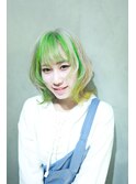 【奈良/inni hair】ウルフカット  ヘムラインカラー