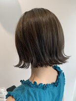 リアン(Lien)&nbsp;Lien☆フォギーベージュ×オリーブベージュ×耳かけボブ