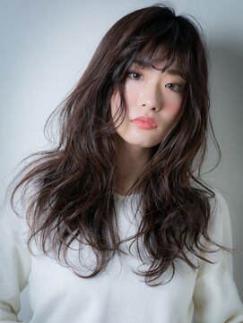 カバーヘア ブリス 大宮西口(COVER HAIR bliss) 無造作パーマxココアブラウンでグラマラスな小顔ロングZ大宮