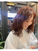 アソビ(Asobi)&nbsp;外国人風パーマ×レッドブラウン